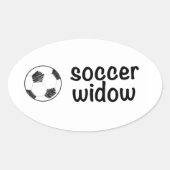 Voetbal weduwe sticker (Voorkant)