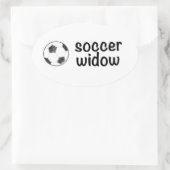 Voetbal weduwe sticker (Tas)