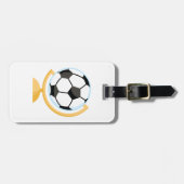 Voetbal Wereldbol Bagagelabels (Voorkant horizontaal)