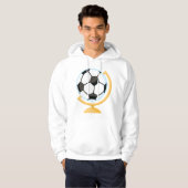 Voetbal Wereldbol Mannen Hoodie (Voorkant volledig)