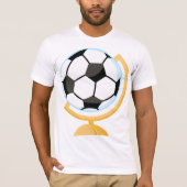 Voetbal Wereldbol Mannen T-shirt (Voorkant)