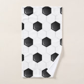 Voetbal White Black Groen Kinder Aangepaste naam Bad Handdoek (Handdoek)