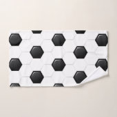Voetbal White Black Groen Kinder Aangepaste naam Bad Handdoek (Handdoek)