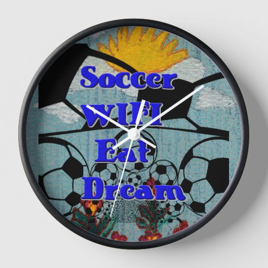 Voetbal WIFI Eet Dromen – Leuke Sport Art Print (Voorkant)