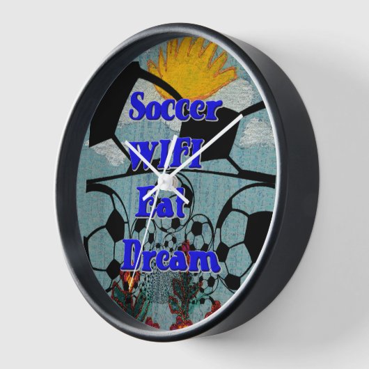 Voetbal WIFI Eet Dromen – Leuke Sport Art Print (Hoek)