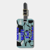 Voetbal WIFI Eet Dromen – Leuke Sport Art Print Bagagelabel (Voorkant verticaal)