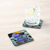 Voetbal WIFI Eet Dromen – Leuke Sport Art Print Bier Onderzetter (Rechterzijde)