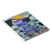Voetbal WIFI Eet Dromen – Leuke Sport Art Print Notitieblok (Schuin)