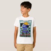 Voetbal WIFI Eet Dromen – Leuke Sport Art Print T-shirt (Voorkant volledig)