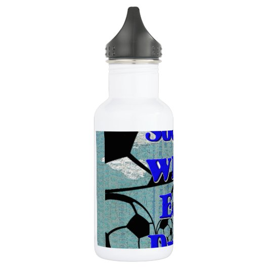 Voetbal WIFI Eet Dromen – Leuke Sport Art Print Waterfles (Links)