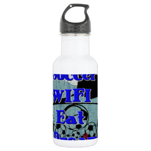 Voetbal WIFI Eet Dromen – Leuke Sport Art Print Waterfles