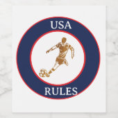 VOETBAL WIJN ETIKET (Enkel label)