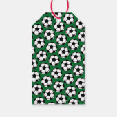 Voetbal Wit Zwart Groen Sportteam Kinderen Cadeaulabel (Achterkant)