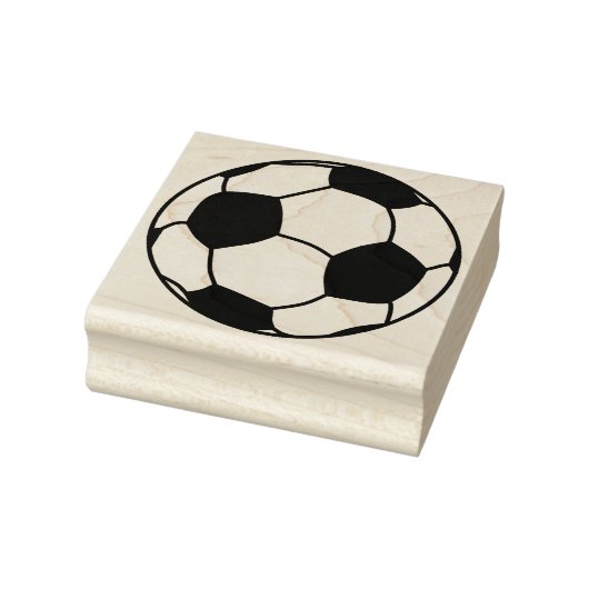 Voetbal Wood Art Stamp Rubberstempel (Stempel)