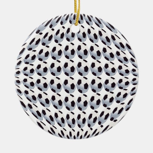 voetbal World Ceramic Ornament (Voorkant)