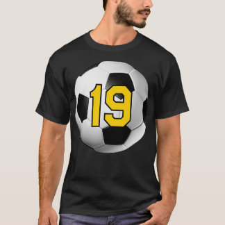 Voetbal Yellow Lucky Jersey Number #19 Ninetee T-shirt