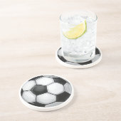 Voetbal Zandsteen Onderzetter (Zijkant)
