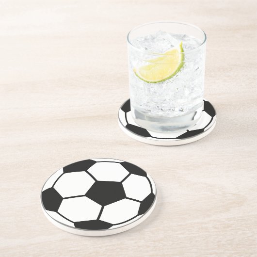 Voetbal Zandsteen Onderzetter (Zijkant)