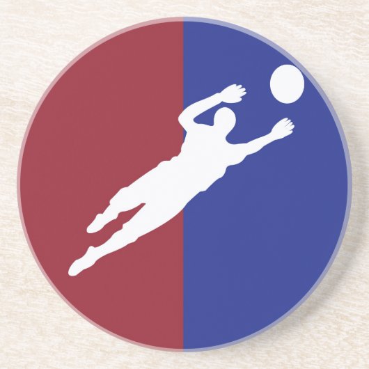 Voetbal Zandsteen Onderzetter (Voorkant)