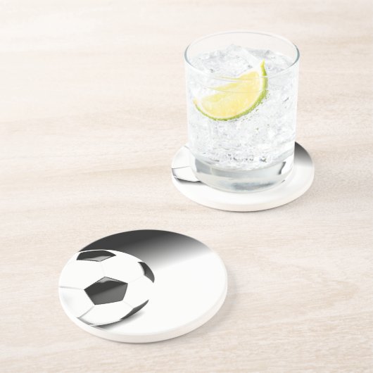 Voetbal Zandsteen Onderzetter (Zijkant)