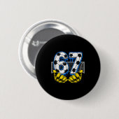 Voetbal Zes Zeven 67 Grappige Gen Alpha Meme Ronde Button 5,7 Cm (Voorkant /achterkant)