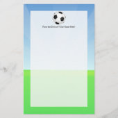 voetbal zonnige dag briefpapier (Voorkant)