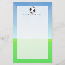 voetbal zonnige dag briefpapier