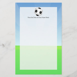 voetbal zonnige dag briefpapier