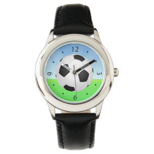 Voetbal zonnige dag horloge
