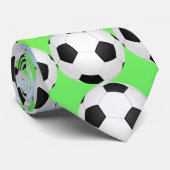 voetbal zonnige dag stropdas (Opgerold)