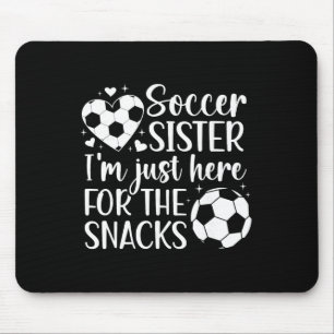 Voetbal Zus Hier Voor De Snacks Zus Van Een Voetba Muismat