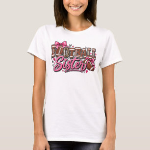 Voetbal Zus, Roze Coquette Strikers Voetbal T-shirt