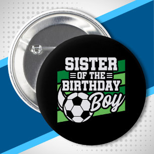 Voetbal Zuster - Boys Voetbal Ronde Button 5,7 Cm