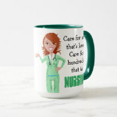 Voetbal Zuurwitte en groene koffie Mok (Voorkant rechts)