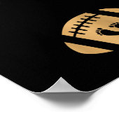 Voetbal zwangerschapsaankondiging Herfst door Reve Poster (Hoek)