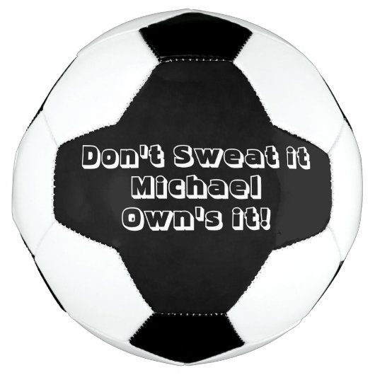 Voetbal zwart-wit bal (Voorkant)