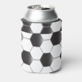 Voetbal, zwart-wit blikjeskoeler (Blikje Achterkant)