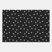 Voetbal zwart-wit gepersonaliseerd inpakpapier vel (Voorkant)