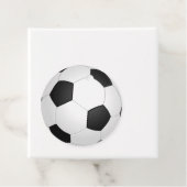 Voetbal zwart-wit Klassiek Bedankjes Labels (In situ)