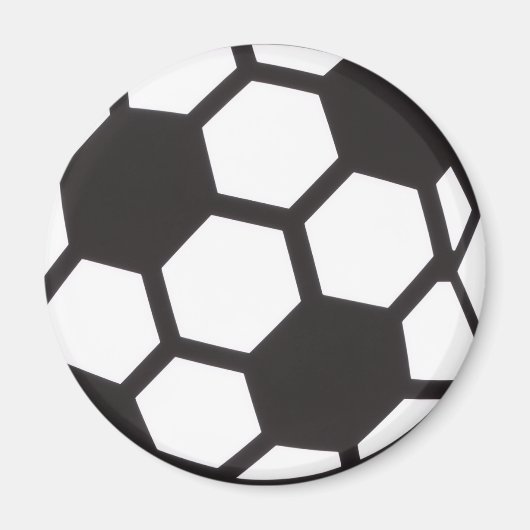 Voetbal Zwart & Wit Magneet (Voorkant)