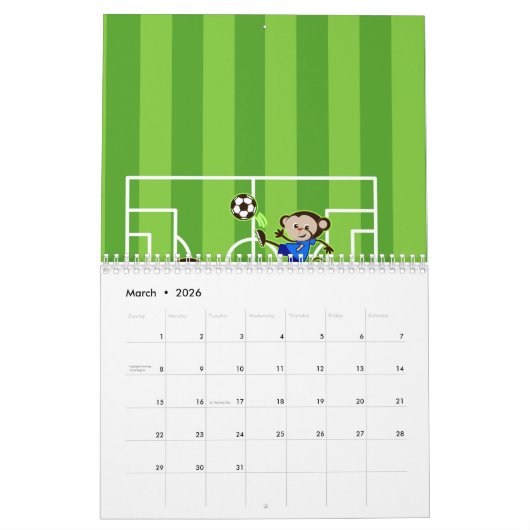Voetbalapen Kalender (Mar 2026)
