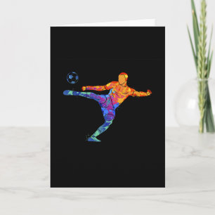 Voetbalatleet sport grafisch tekenen kaart