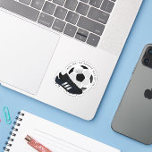 Voetbalbal en Kleding Sportartikelen Sticker (Laptop met iPhone)