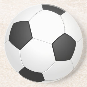 voetbalbal zandsteen onderzetter