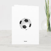 Voetbalballen Bedankt Coach Kaart (Achterkant)