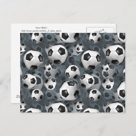 Voetbalballen! Briefkaart (Voorkant / Achterkant)