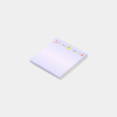 Voetbalballen & Happy Sun Header Post-it® Notes (Schuin)