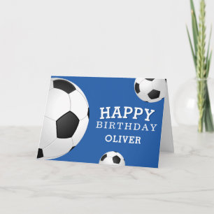 Voetbalballen Sporten Gelukkige Verjaardag Kindere Kaart