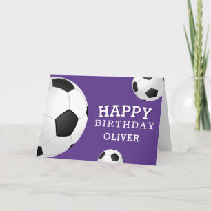 Voetbalballen Sporten Gelukkige Verjaardag Kindere Kaart
