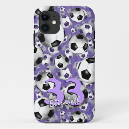Voetbalballen! Vrouwenvoetbal iPhone 11 Hoesje